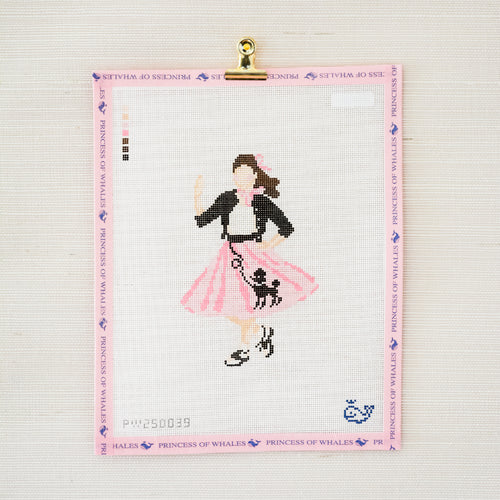 1950s Sock Hop Girl Canvas