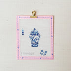 Blue Ginger Jar Mini Canvas