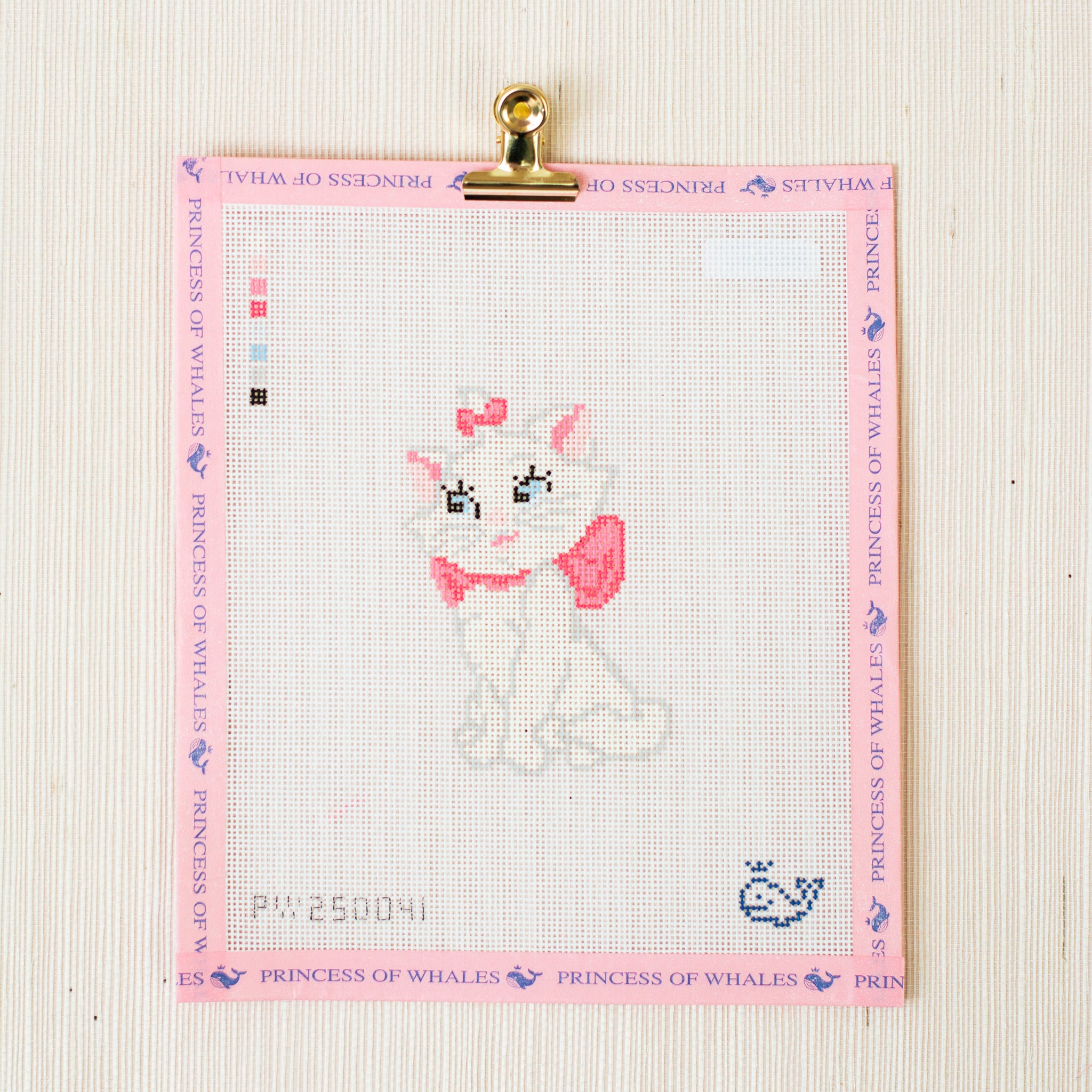 White Fancy Cat Canvas