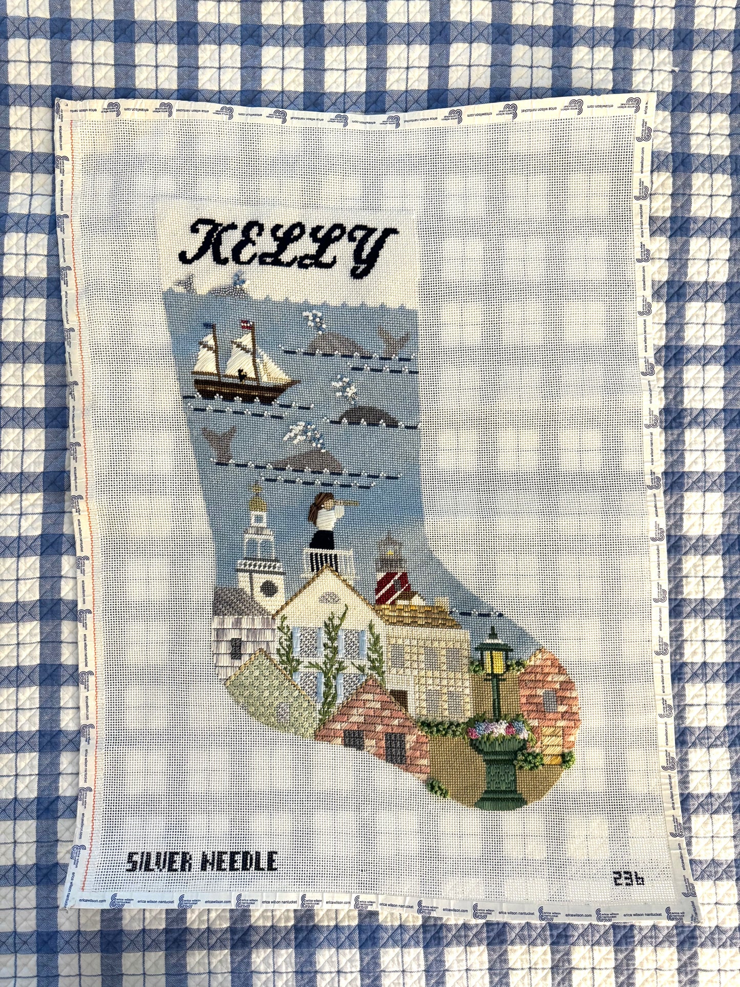 Stitch Guide for Nantucket Lady Stocking